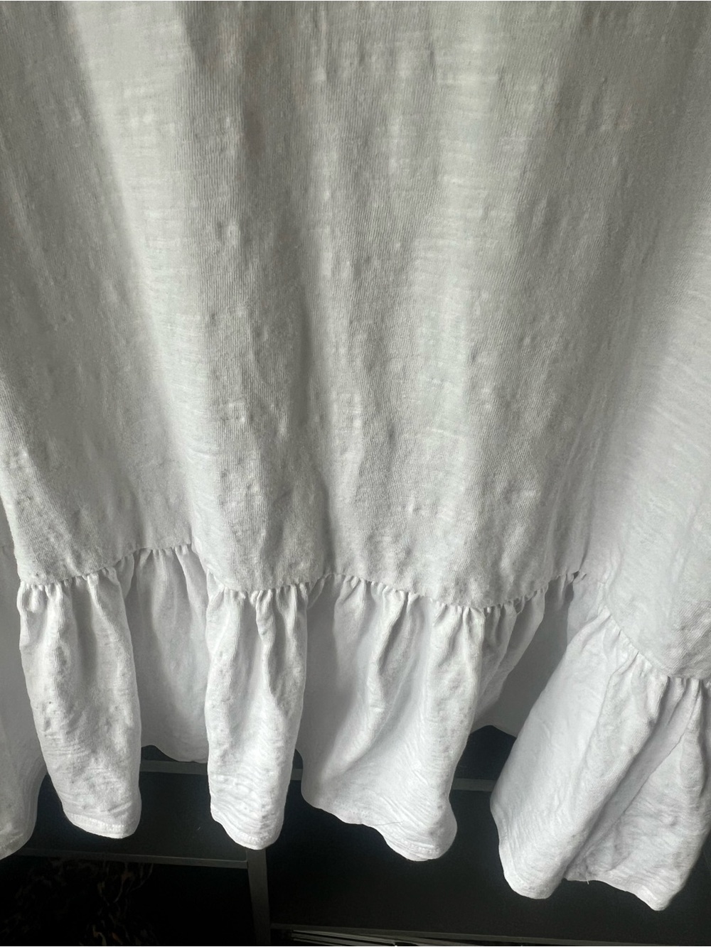 ☀️ Supply White Ruffle-Hem Mini Dress - Picture 5 of 8